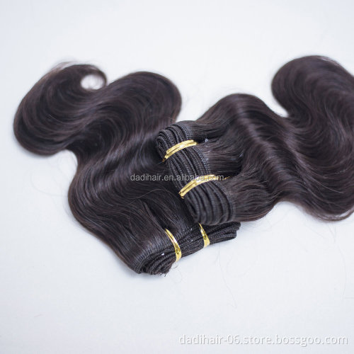 xuchang Distributor wholesale human hair mixed synthetic fiber hair weaving,100% real human curly hair weave body wave 2pcs/lot